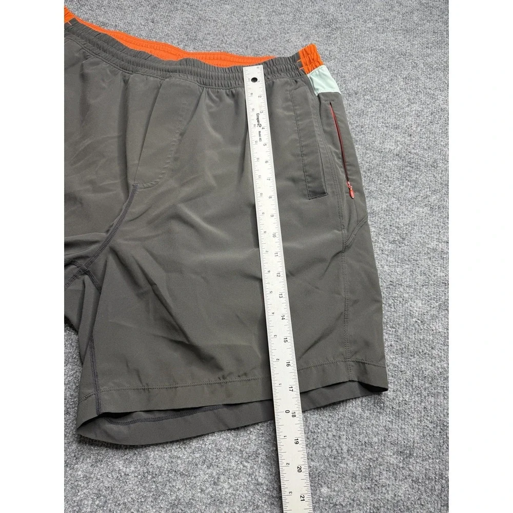 Birddogs Shorts Adult Gray Solid Lined Stretch Zip Pockets Mens XXL Classic